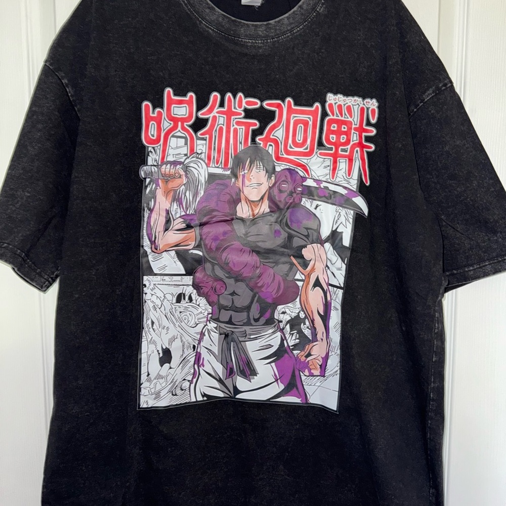 Anime Graphic Black Long Sleeve Tee